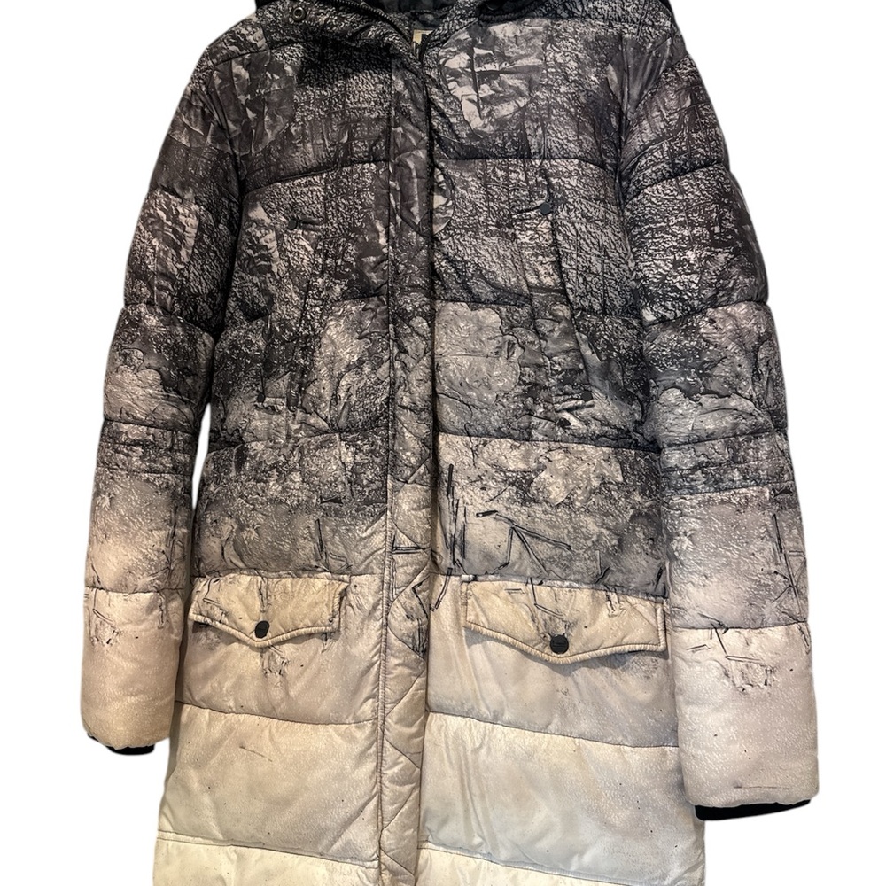 Stylish Women's Gradient Puffer Coat
